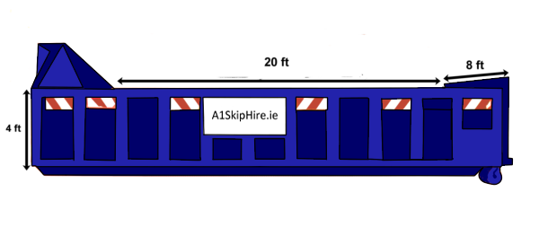 RORO 20 Yard Skip Hire in Dublin by Skips for Hire Dublin